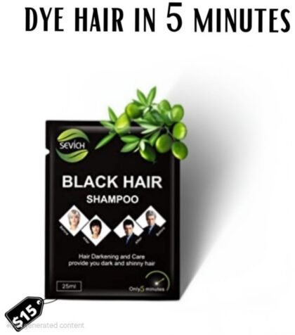 Black Hair Shampoo Single Pack